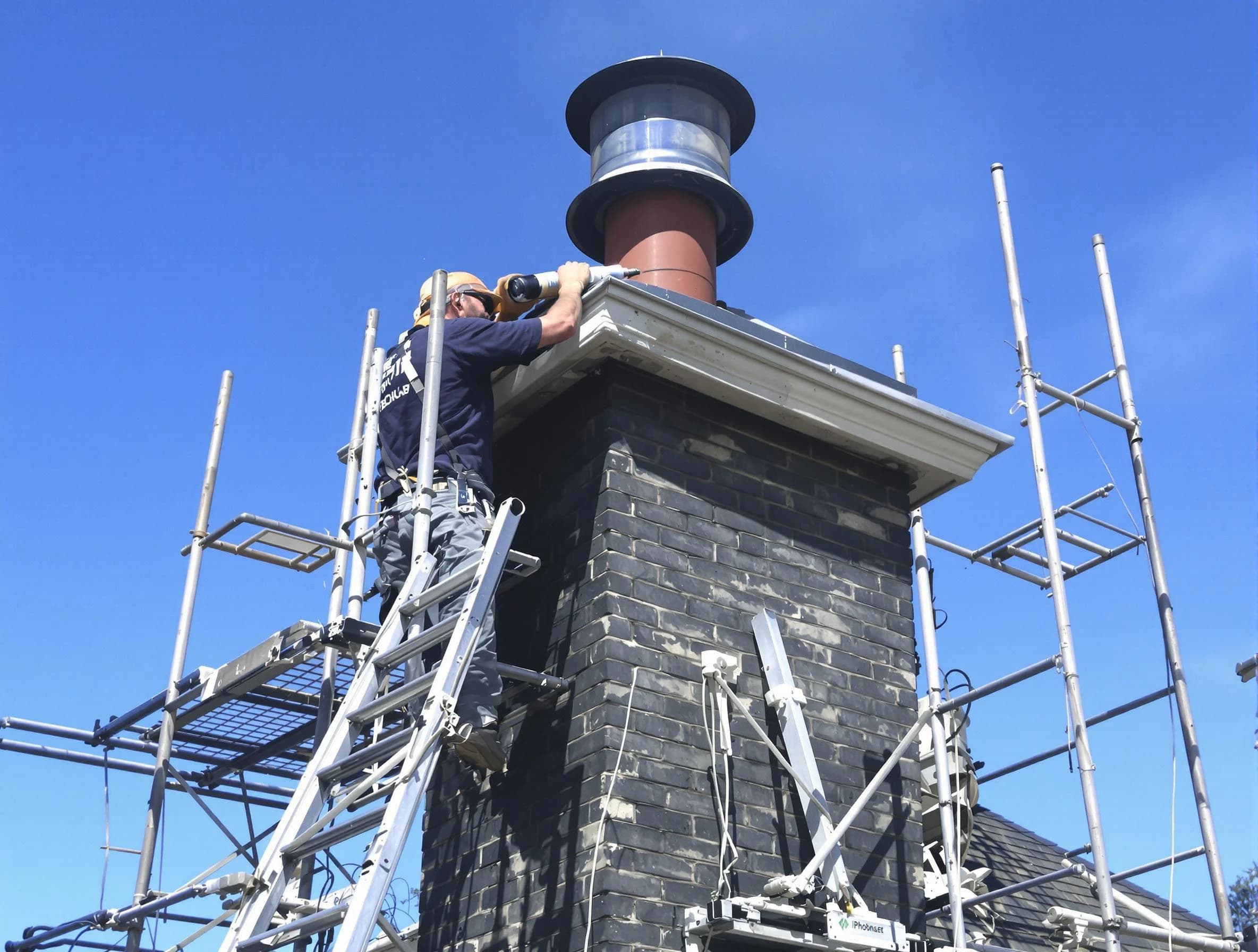 Sturdy chimney crown finished by Pleasant View Chimney Sweep in Pleasant View, TN
