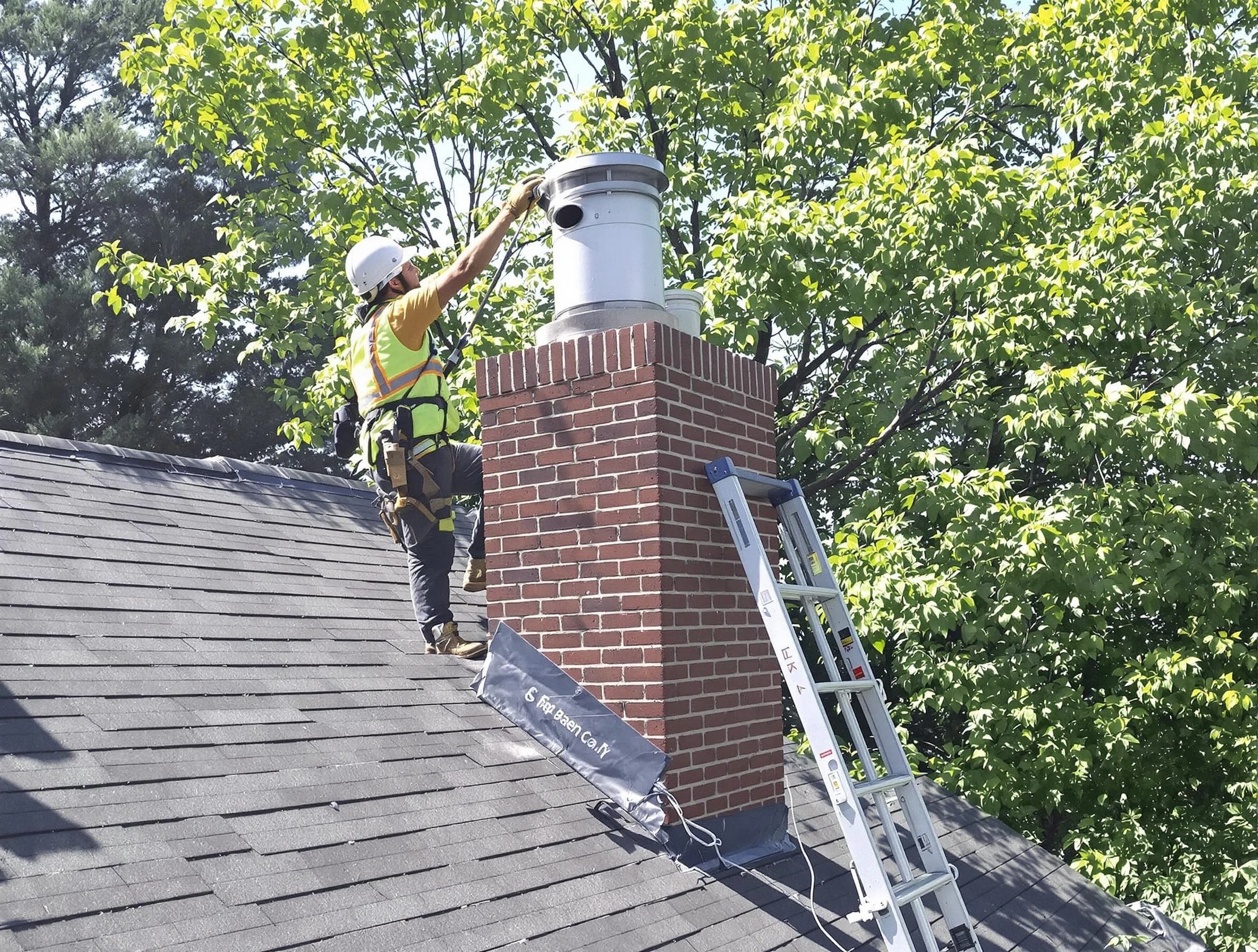 Chimney liner inspection by Pleasant View Chimney Sweep in Pleasant View, TN