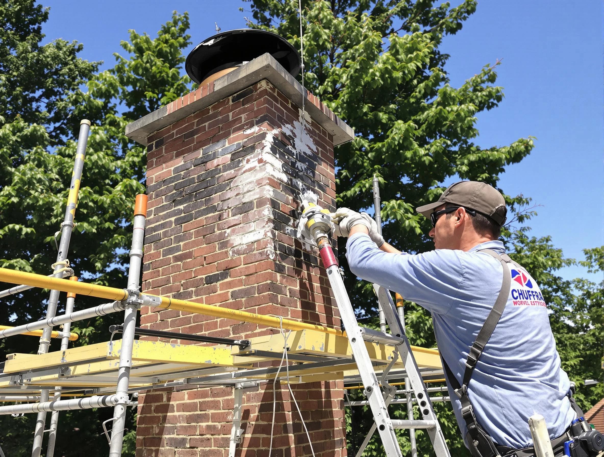 Structural chimney repair by Pleasant View Chimney Sweep in Pleasant View, TN