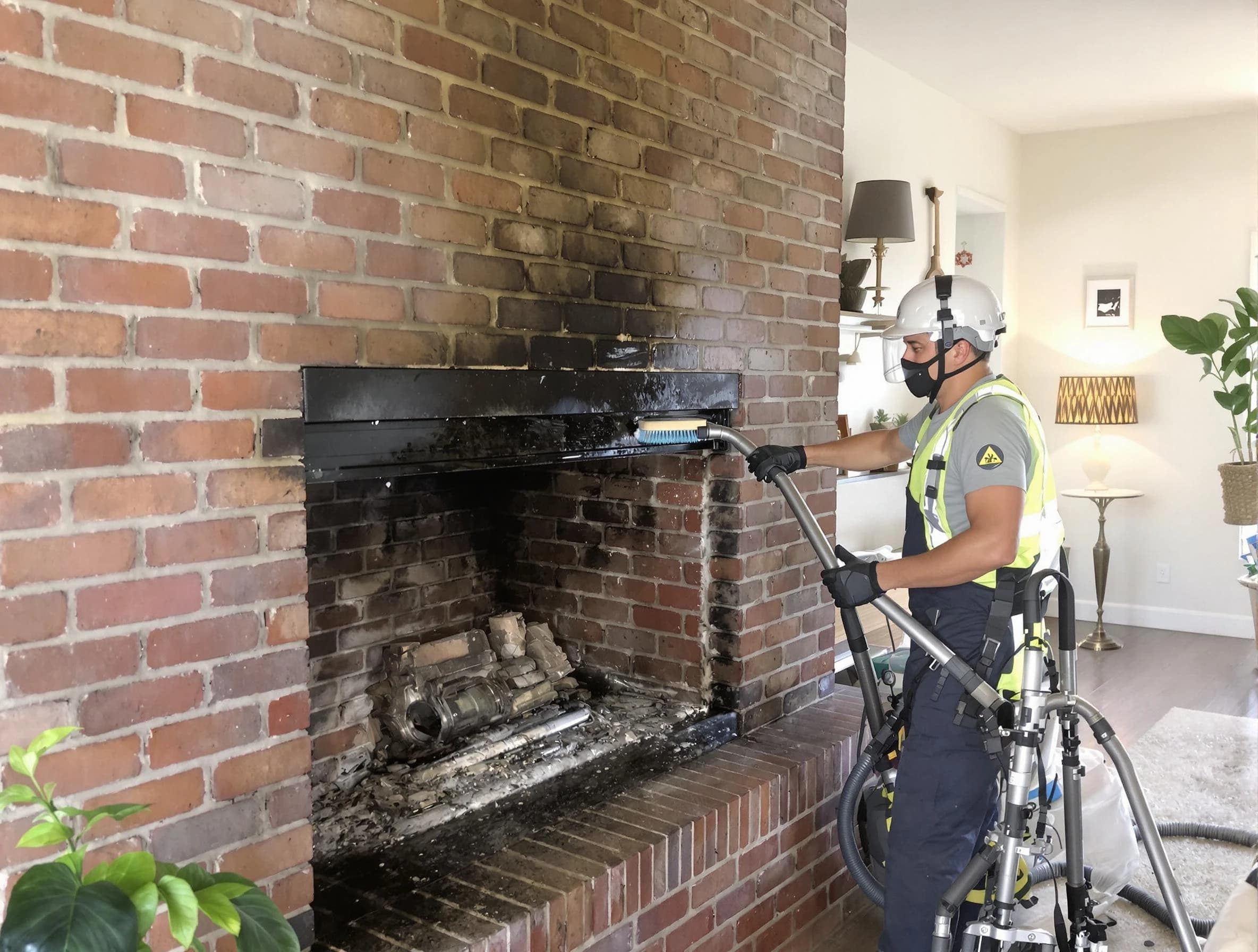 Pleasant View Chimney Sweep providing fireplace cleaning services in Pleasant View, TN
