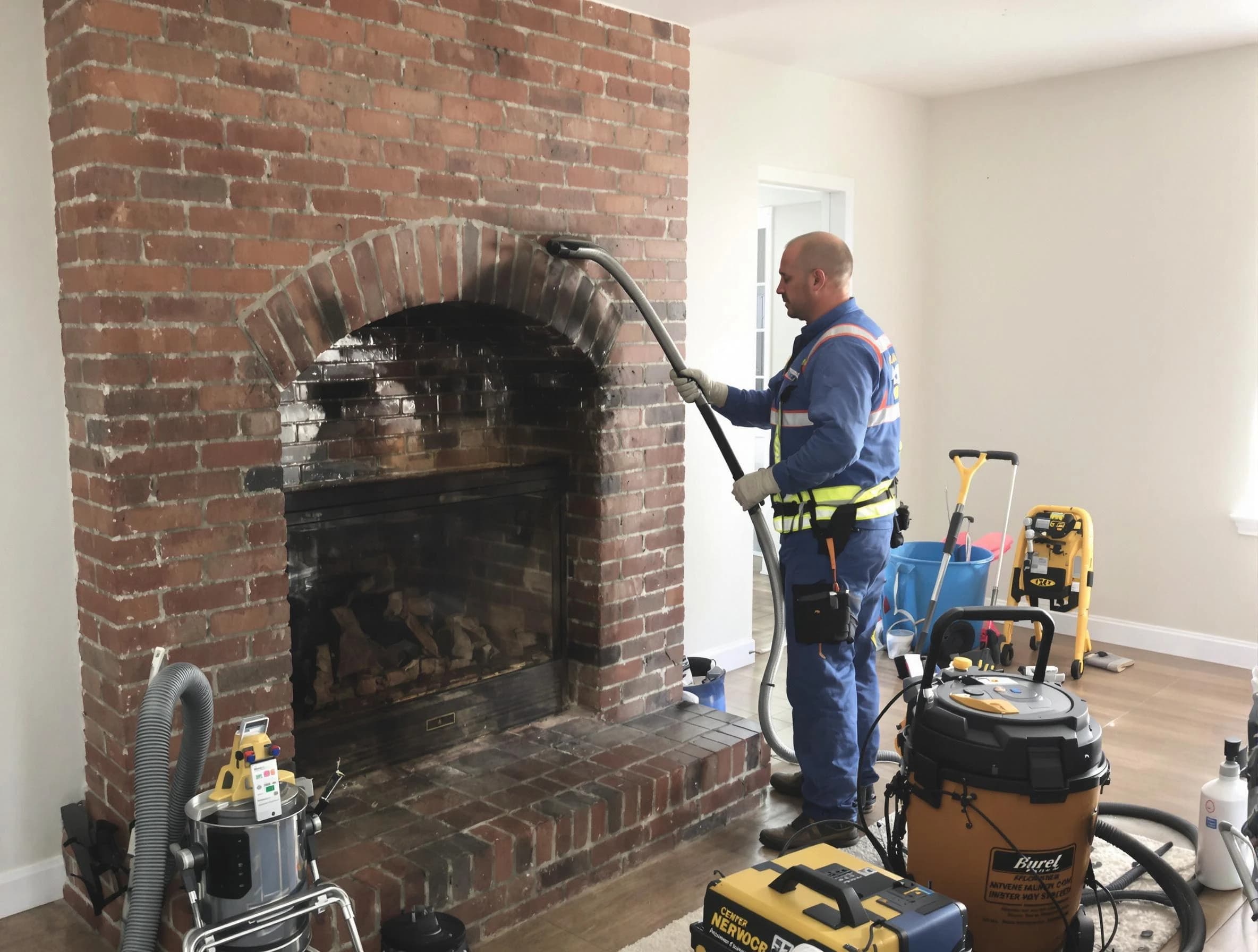 Pleasant View Chimney Sweep expert performing detailed chimney sweep in Pleasant View, TN
