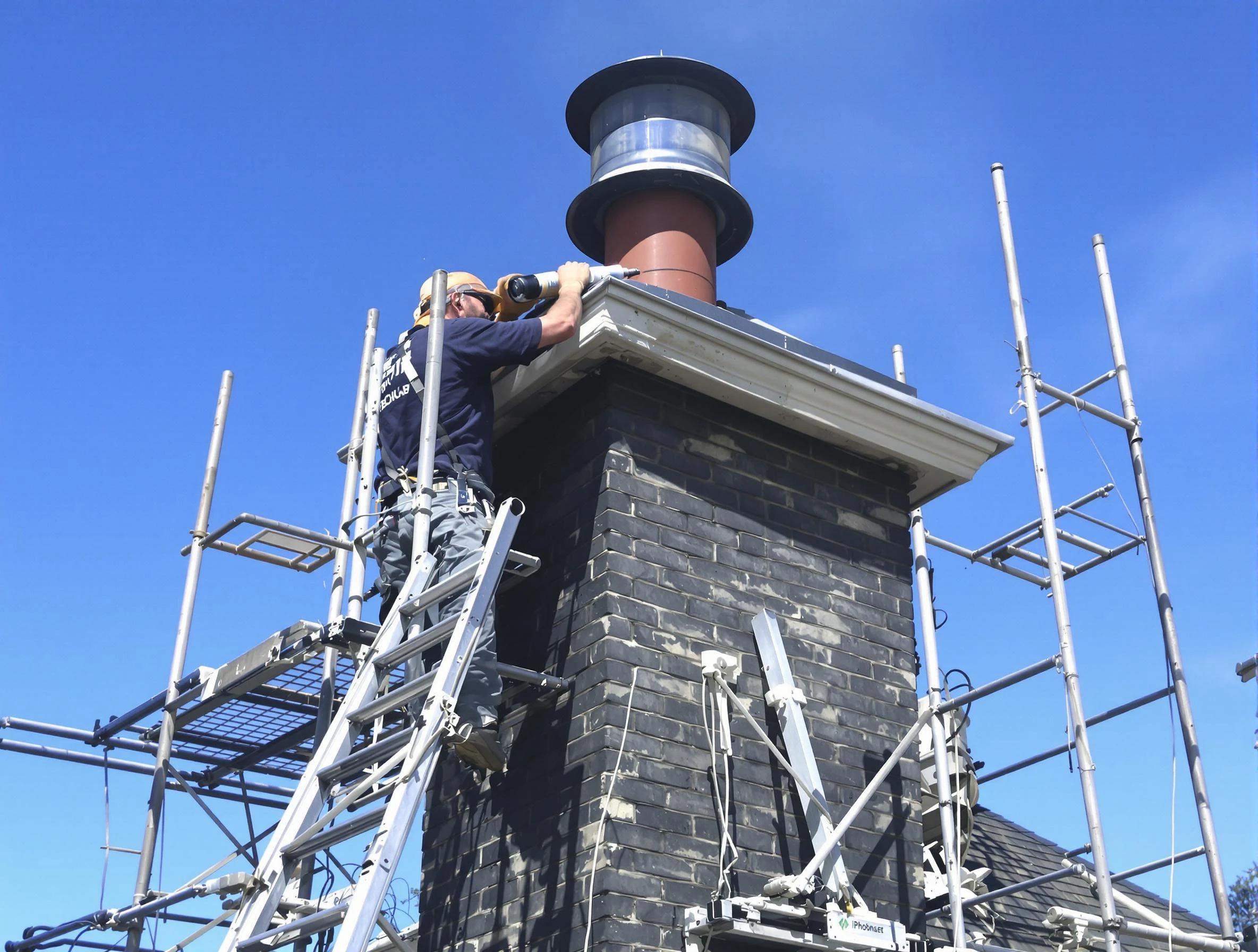 Sturdy chimney crown finished by Pleasant View Chimney Sweep in Pleasant View, TN