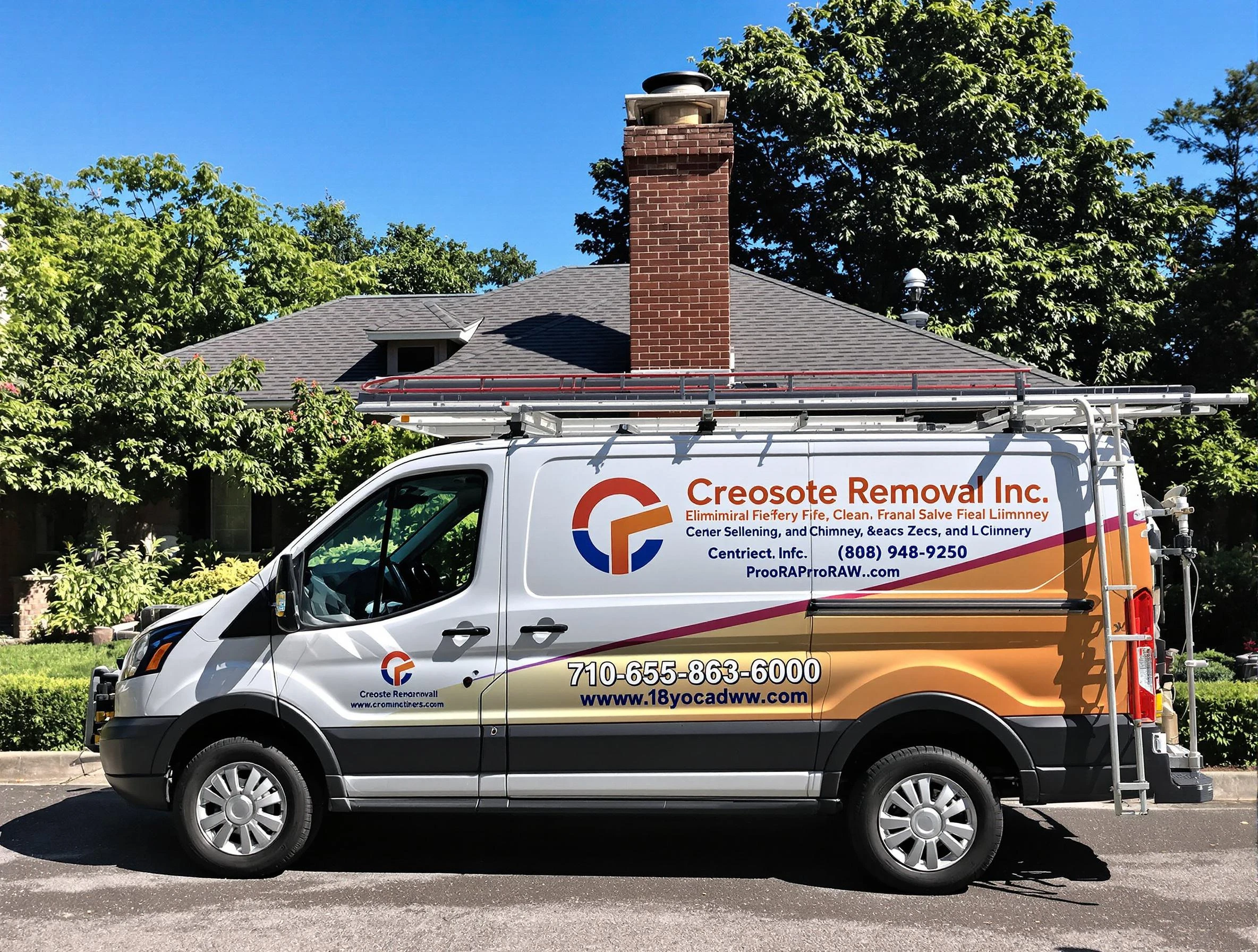 Pleasant View Chimney Sweep technician removing creosote safely in Pleasant View, TN